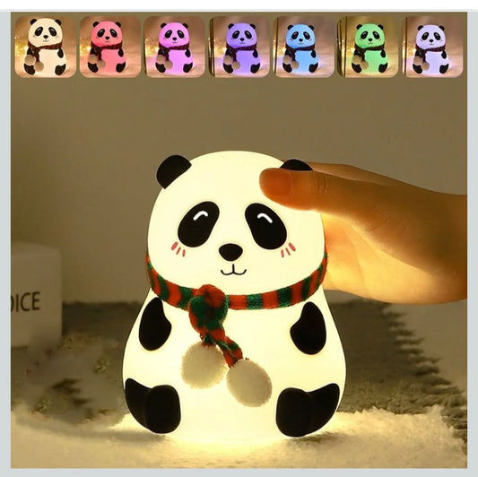 Cute Panda LED Night Lamp | Soft Warm Light | Decorative Bedside Lamp for Kids & Home