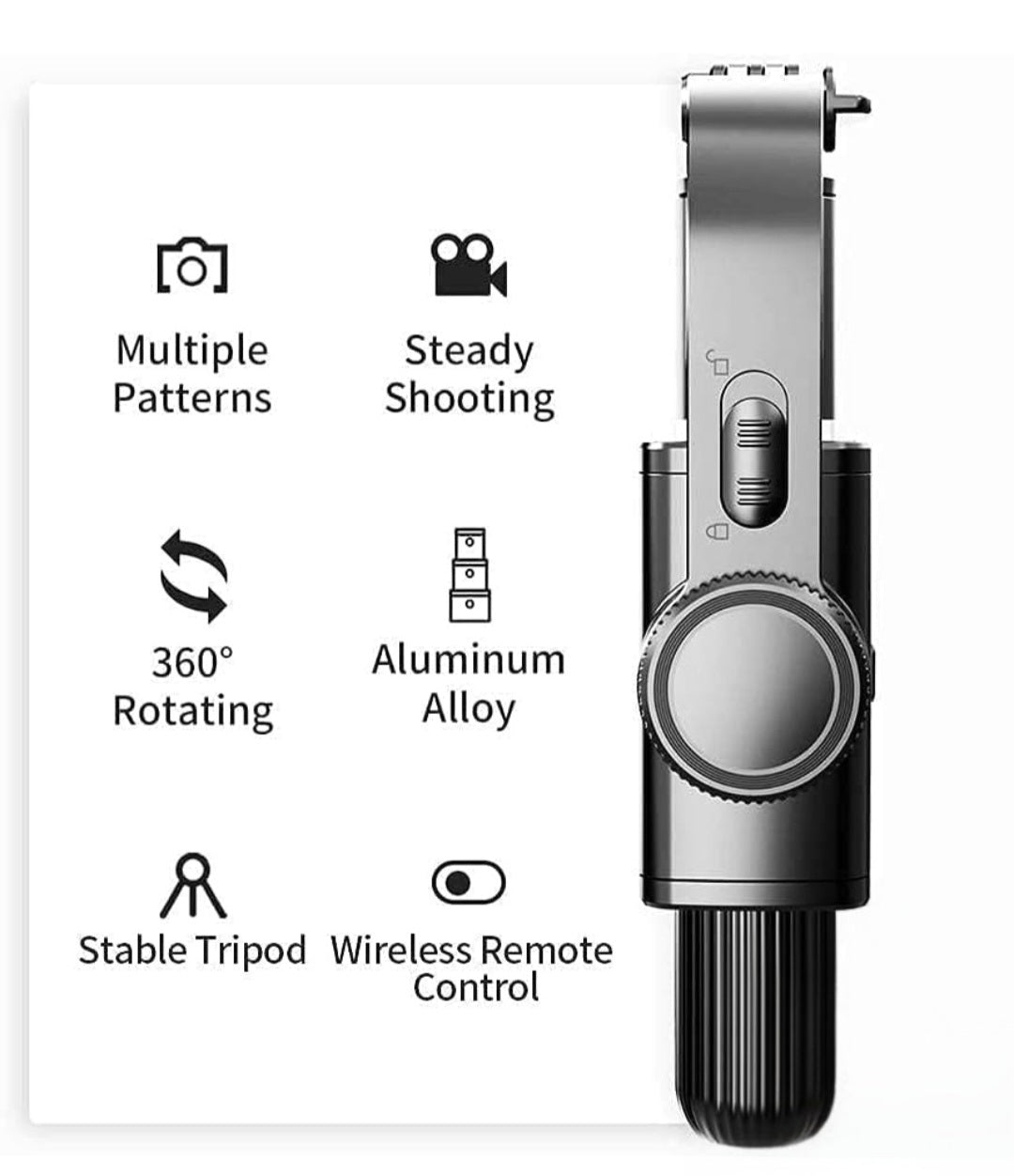 3-Axis Mobile Gimbal Stabilizer | Smooth Video Recording for Smartphones | Vlogging & Reels
