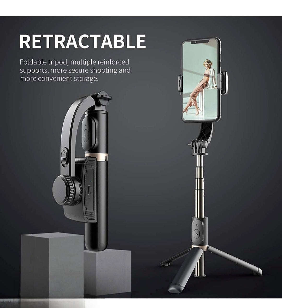 3-Axis Mobile Gimbal Stabilizer | Smooth Video Recording for Smartphones | Vlogging & Reels