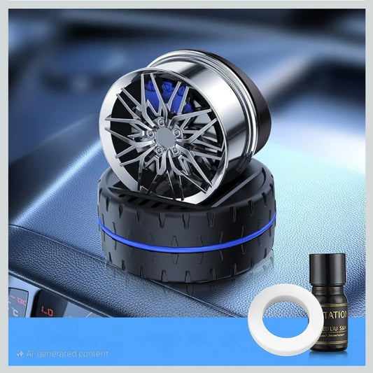 Solar Powered Rotating Car Dashboard Decor | No Battery Required | Stylish Auto Accessory