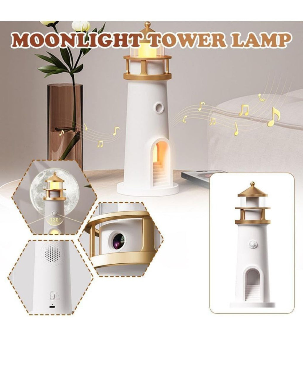 Moon Lamp Projector Night Light