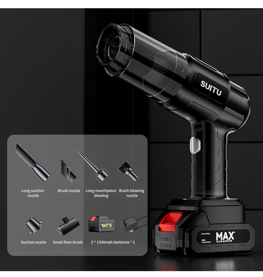 Portable Vacuum Cleaner | Powerful Suction | Home & Car Cleaning Machine