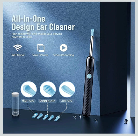 Electric Ear Cleaner with Soft Silicone Tip | Safe & Hygienic Ear Wax Removal Tool for Adults & Kids