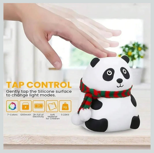 Cute Panda LED Night Lamp | Soft Warm Light | Decorative Bedside Lamp for Kids & Home